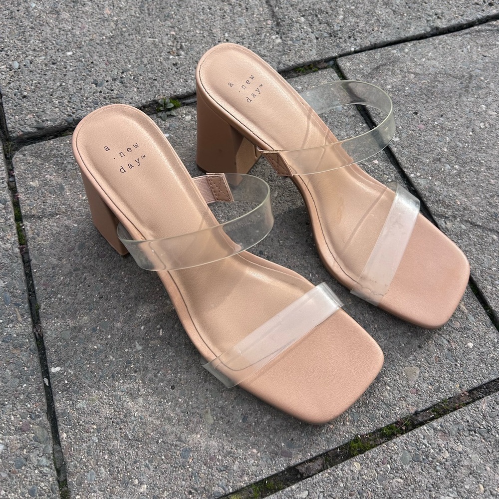 Women's Deanna Mule Heels Clear sandals- A New
Day T™ 8.5 - Picture 4 of 9
